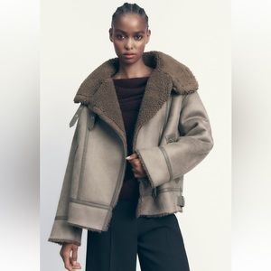 Zara Double Faced Jacket Gray - NWT